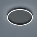 LED taklampe Sona svart matt Ø40 cm dimbar 24W fra forfra