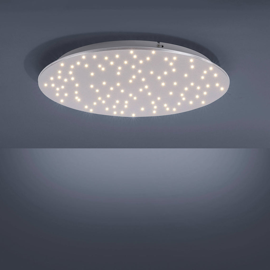 LED taklampe Sparkle CCT dimbar stål Ø48 cm med fjernkontroll