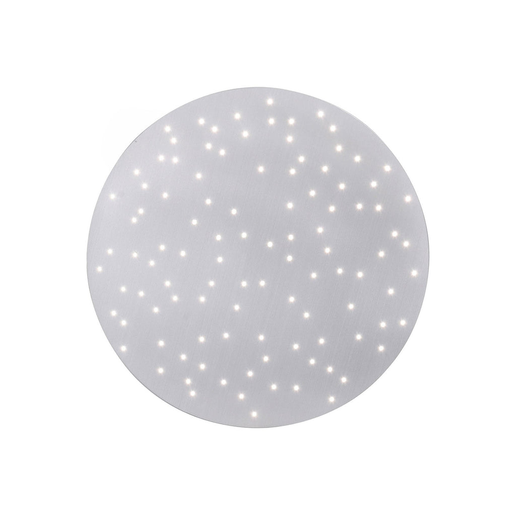 LED taklampe Sparkle CCT dimbar stål Ø48 cm lysdetalj