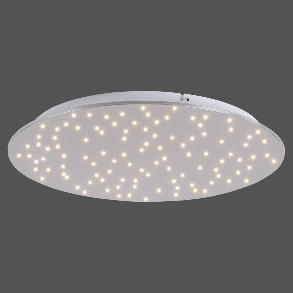 Sidebilde av LED taklampe Sparkle CCT dimbar stål Ø48 cm