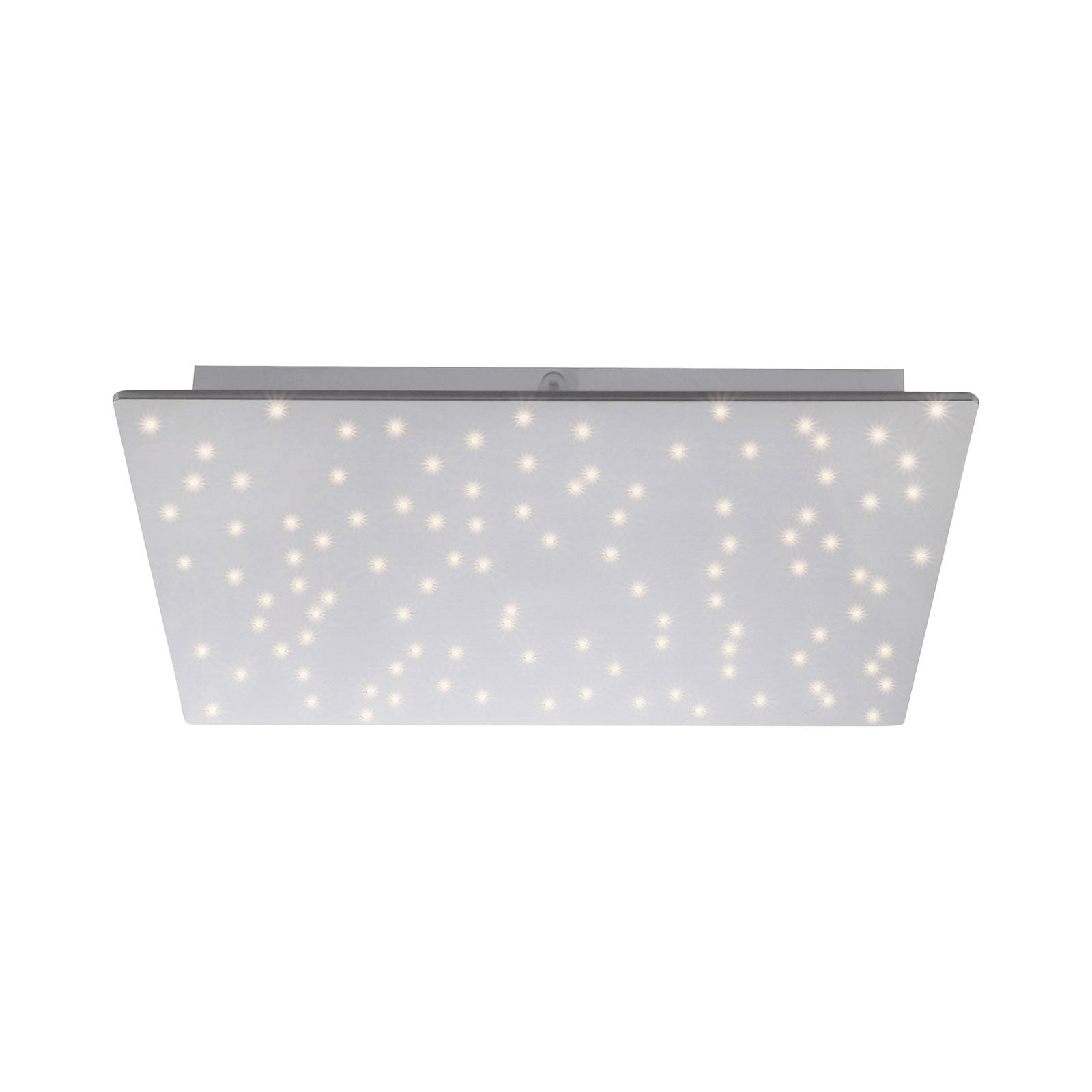 LED taklampe Sparkle CCT dimbar stål 45x45 cm forfra