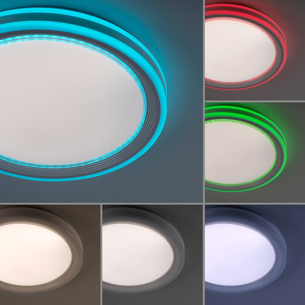 LED taklampe Spheric CCT RGB dimbar Ø48 cm fjernkontroll - JUST LIGHT lysmodus varm hvit