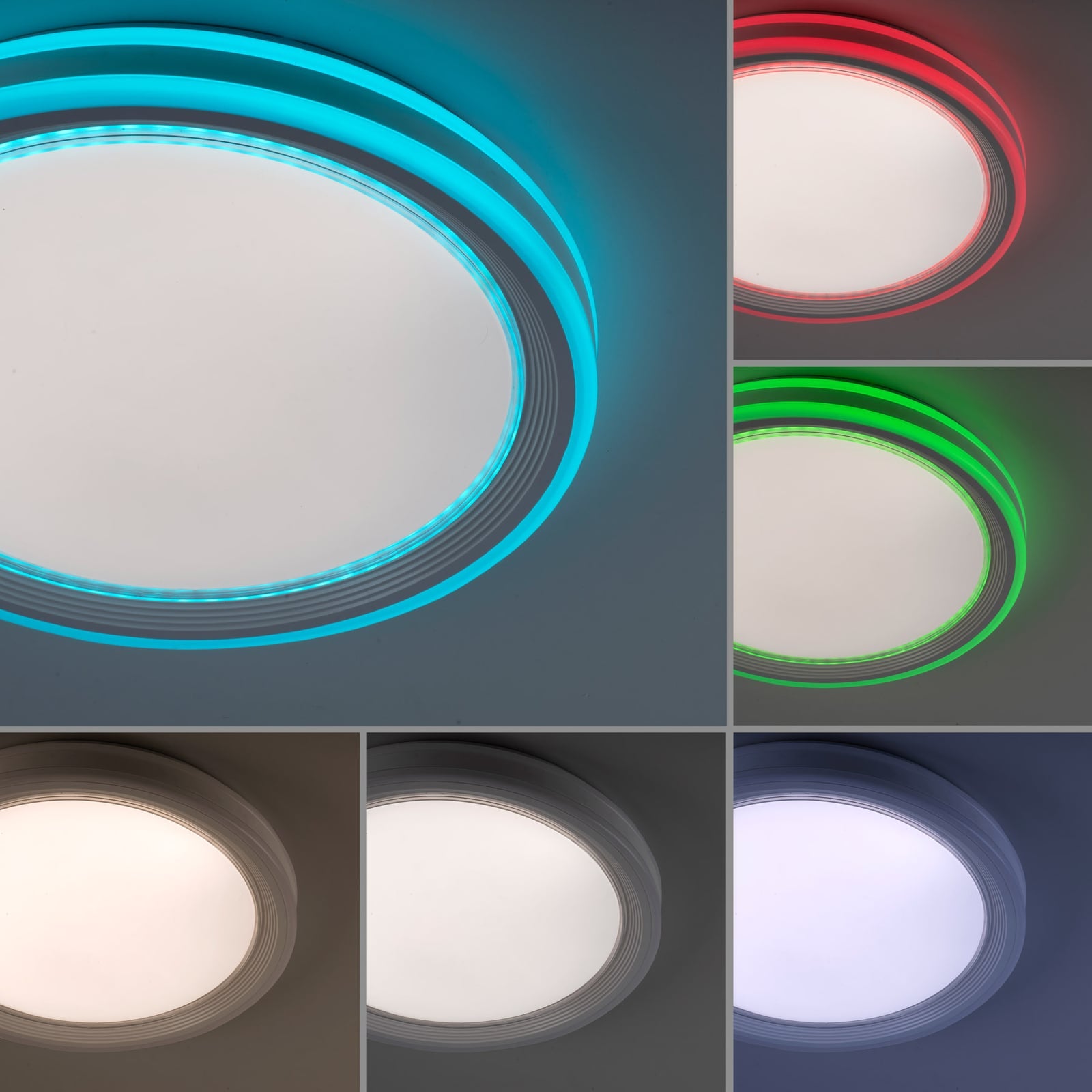 LED taklampe Spheric CCT RGB dimbar Ø48 cm fjernkontroll - JUST LIGHT lysmodus varm hvit