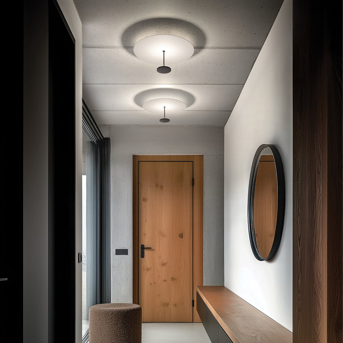 LED taklampe Stilo_S dimbar svart bakside