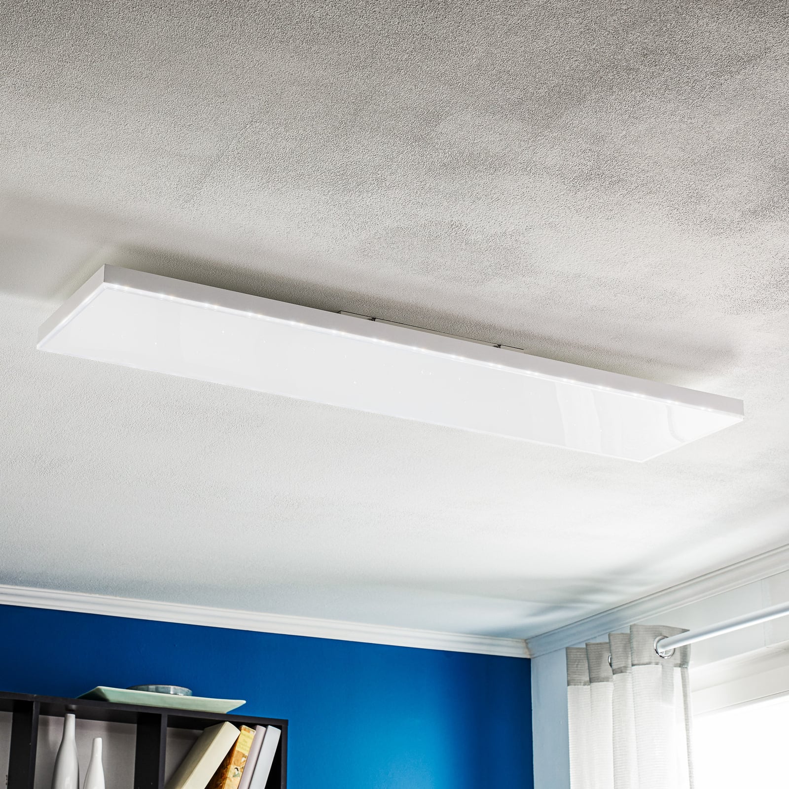 LED taklampe stjernehimmel CCT dimbar 120x30 cm med fjernkontroll front
