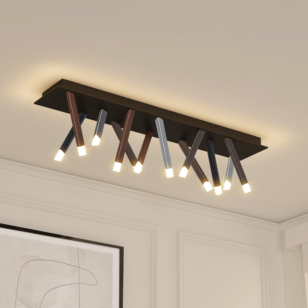 LED taklampe Stoika 100 cm fargerik aluminium dimbar forfra