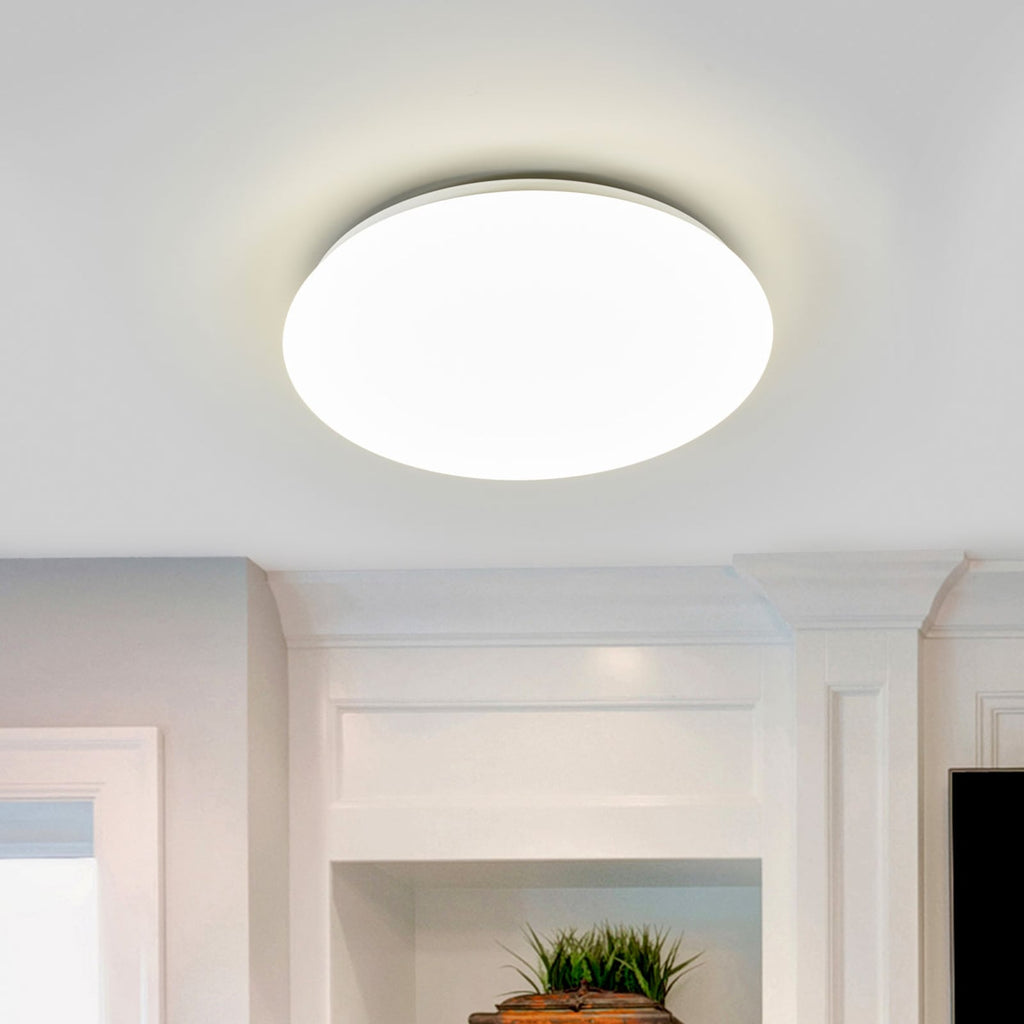 LED taklampe Suede rund Ø38 cm hvit 4000K Philips bakside