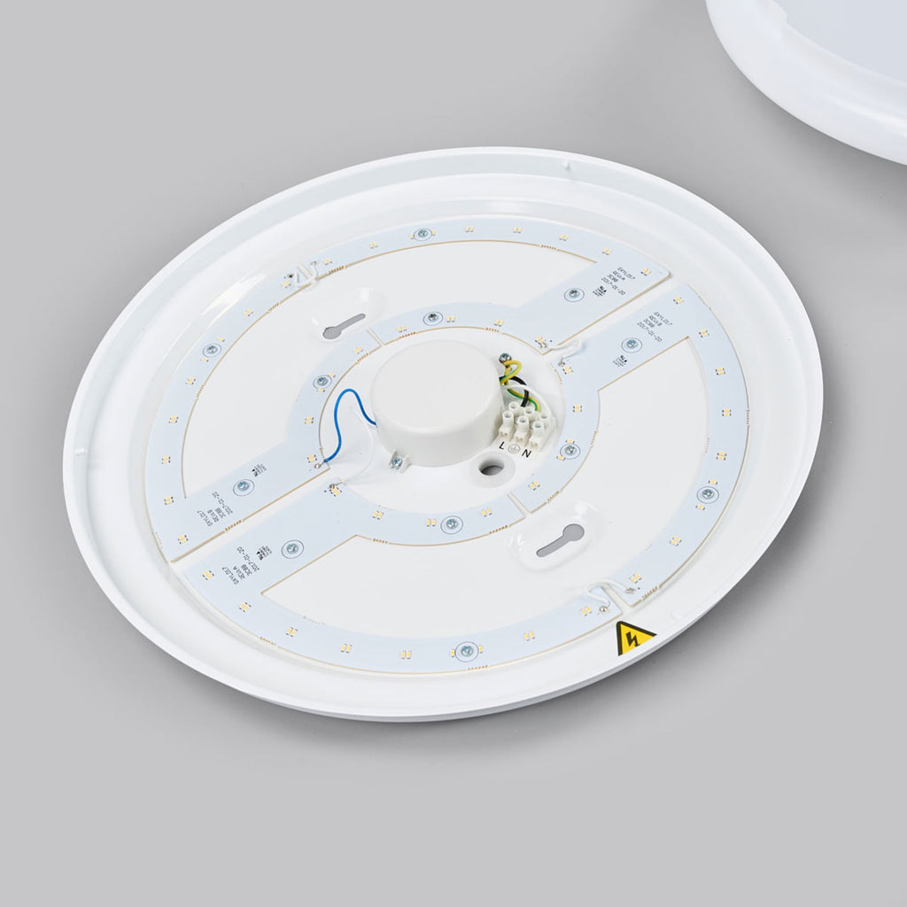 LED taklampe Suede rund Ø38 cm hvit 4000K Philips profil