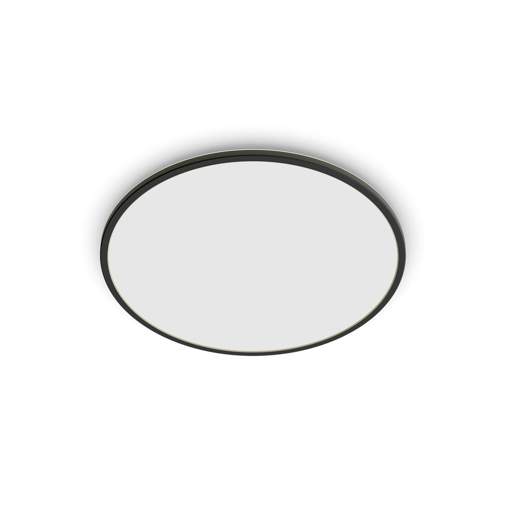 LED taklampe SuperSlim dimbar svart Ø25 cm 15W IP54 Philips forfra
