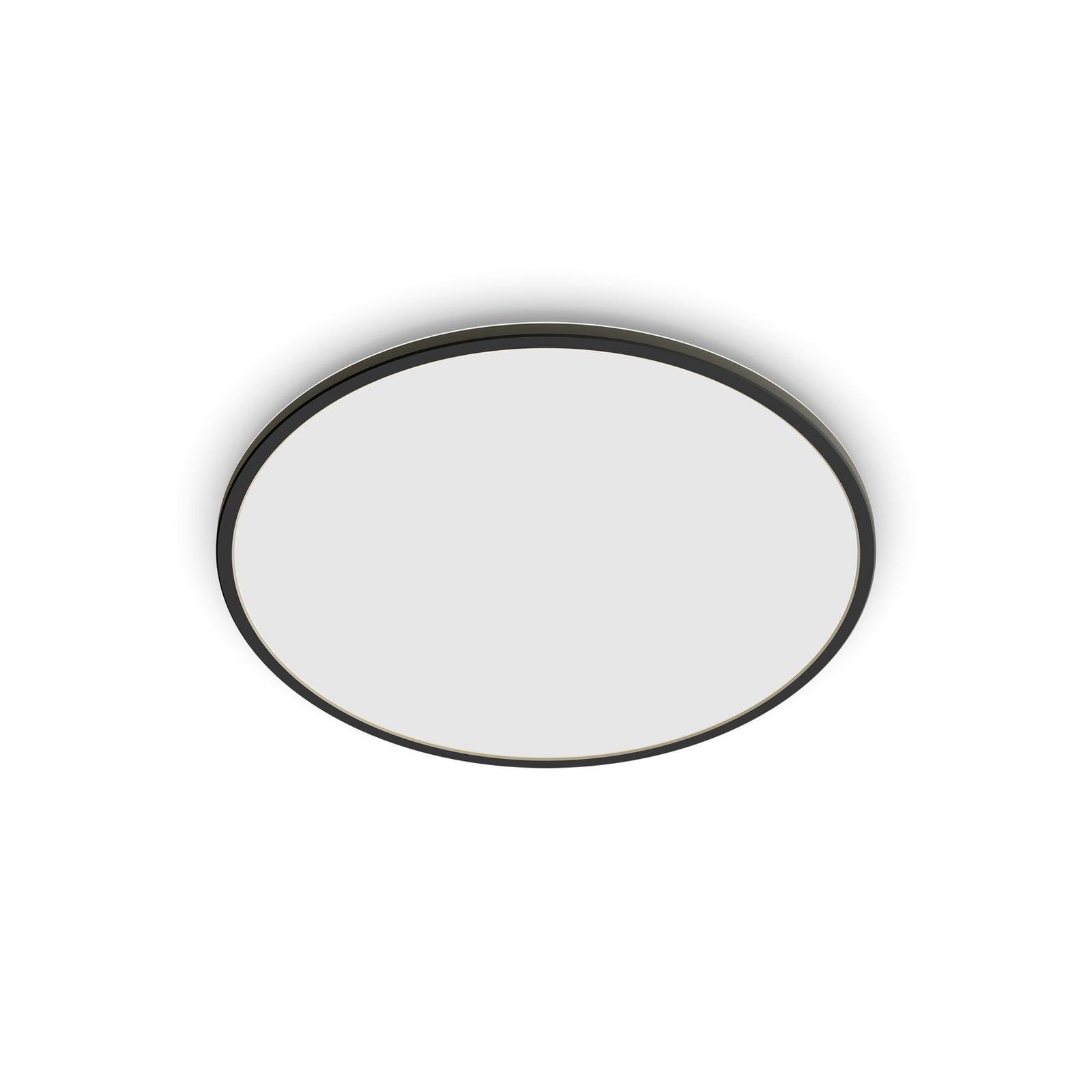 LED taklampe SuperSlim dimbar svart Ø25 cm 15W IP54 Philips forfra