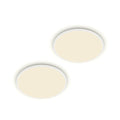 LED taklampe SuperSlim 2-pack dimbar IP44 Ø25 cm 4000K - Philips forfra