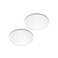 LED-taklampe SuperSlim 2-pk dimbar hvit IP44 Ø25 cm 15W - Philips forfra