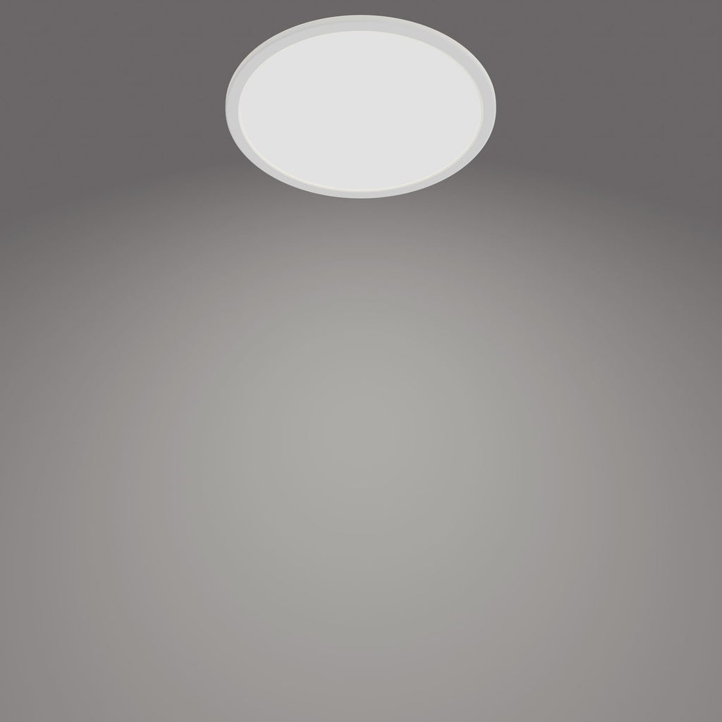 LED taklampe SuperSlim dimbar hvit Ø24,5 cm 4000K IP44 bakside