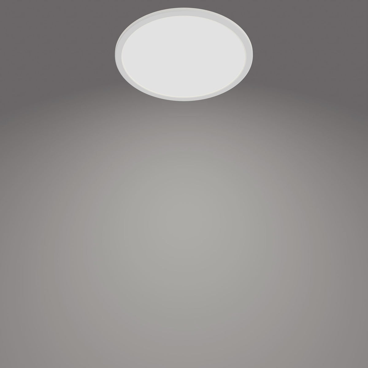 LED taklampe SuperSlim dimbar hvit Ø24,5 cm 4000K IP44 bakside