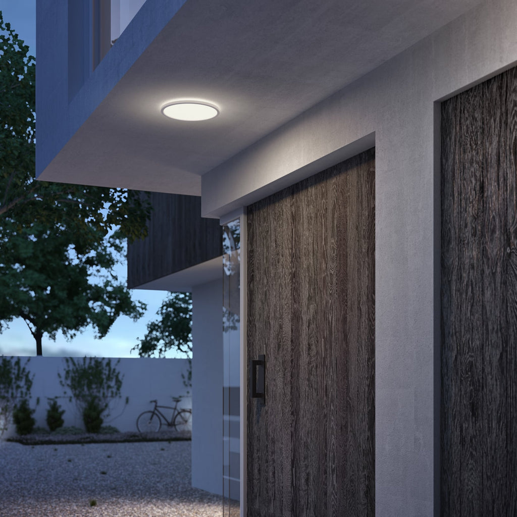 LED taklampe SuperSlim dimbar hvit Ø25 cm 15W IP54 Philips bakside