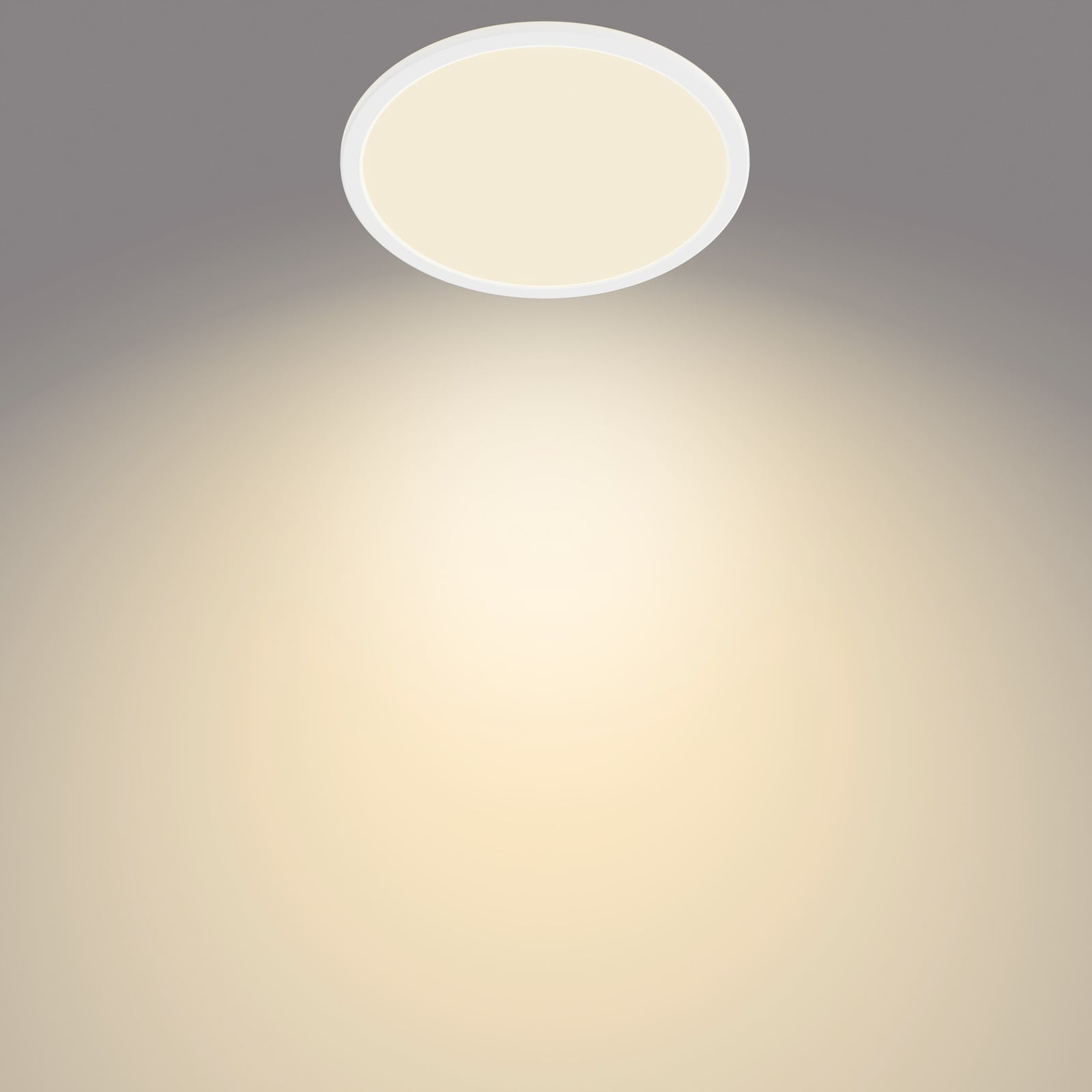 LED taklampe SuperSlim dimbar hvit nærbilde