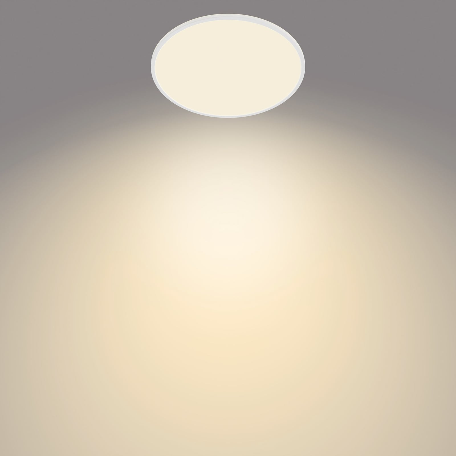 LED-taklampe SuperSlim dimbar hvit Ø54 cm 36W varmhvit detalj