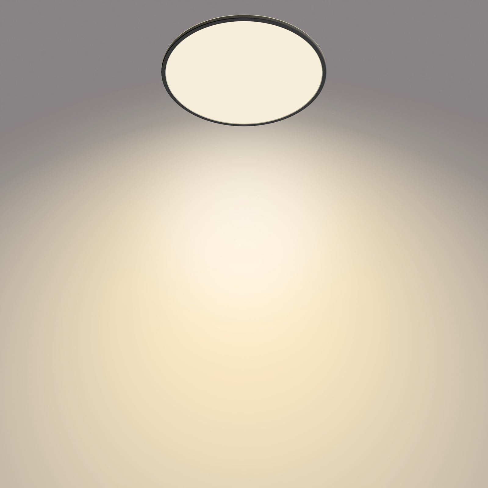 LED taklampe SuperSlim dimbar svart bakside