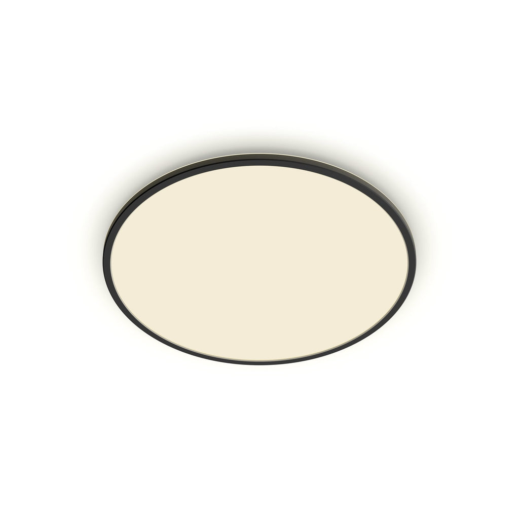LED taklampe SuperSlim dimbar svart forfra