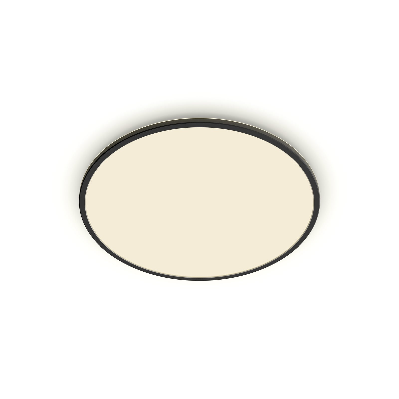 LED taklampe SuperSlim dimbar svart forfra