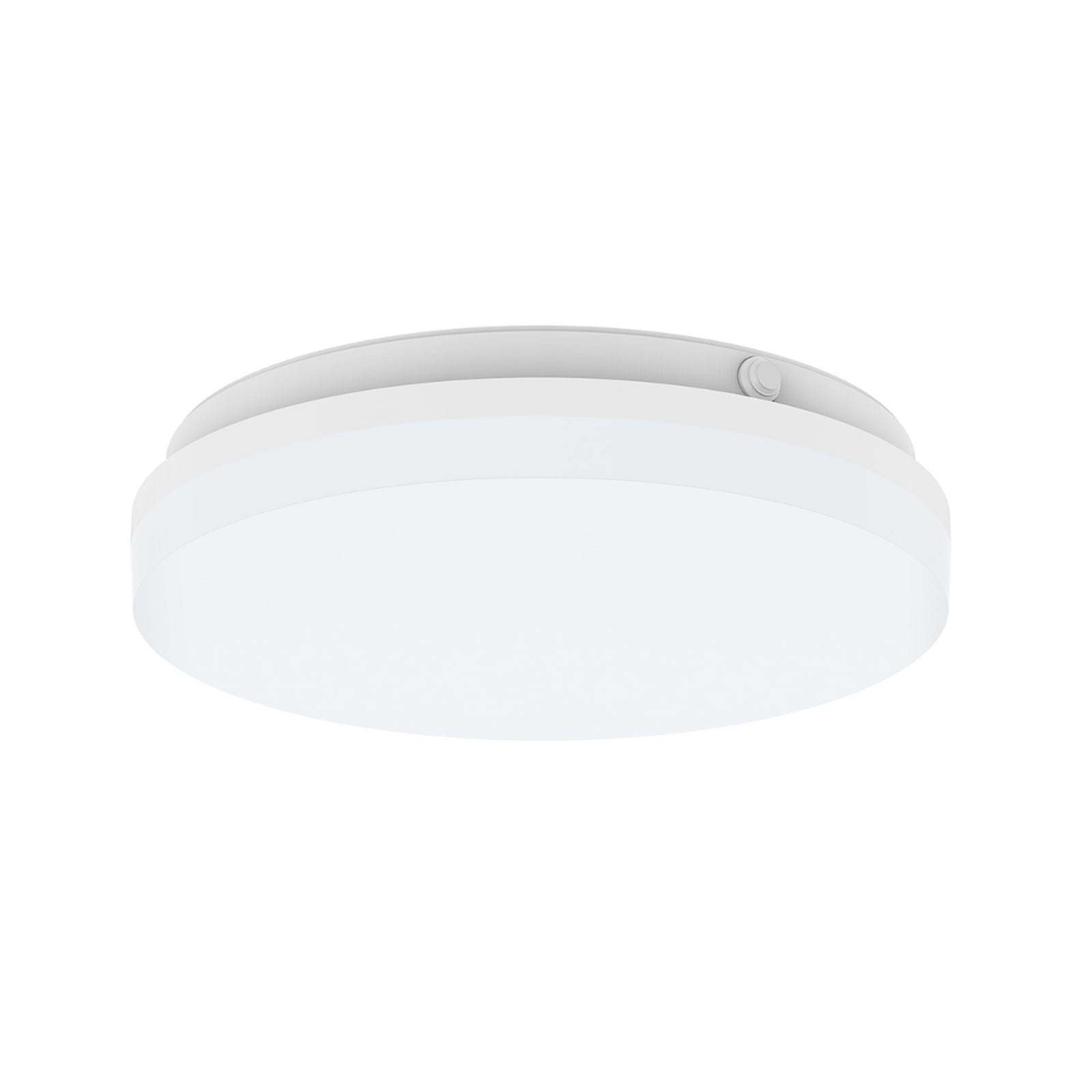 LED taklampe SURFACE hvit plast Ø25 cm CCT forfra