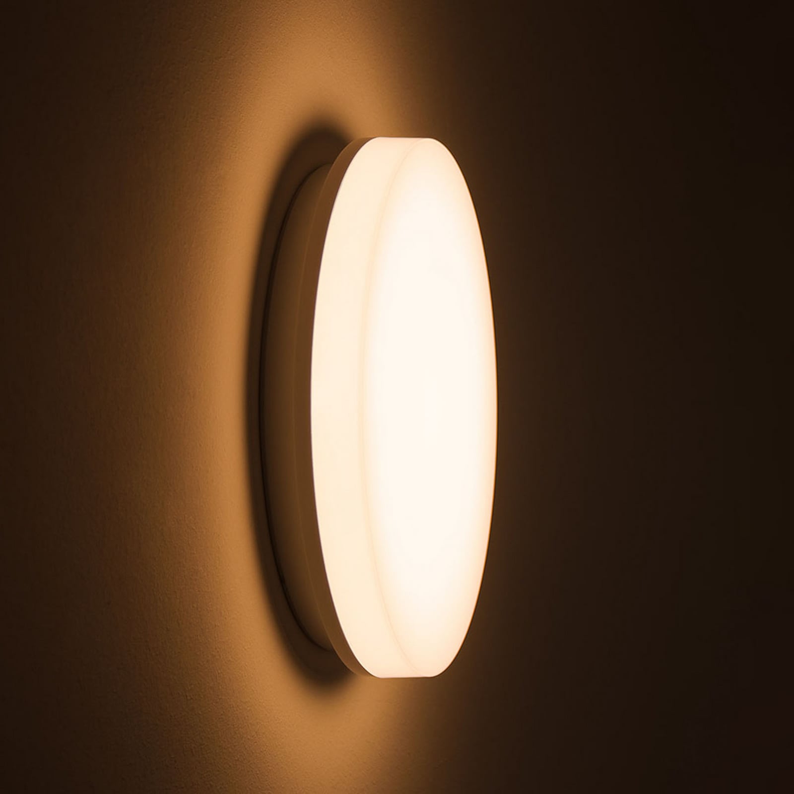 LED taklampe SURFACE hvit plast Ø25 cm CCT detalj