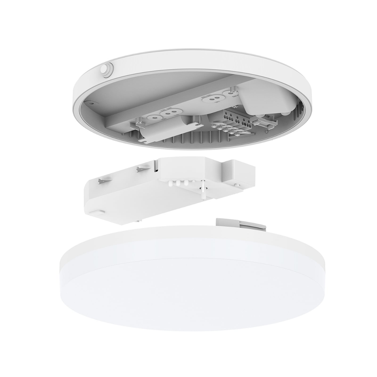 LED taklampe SURFACE hvit plast Ø25 cm CCT montert