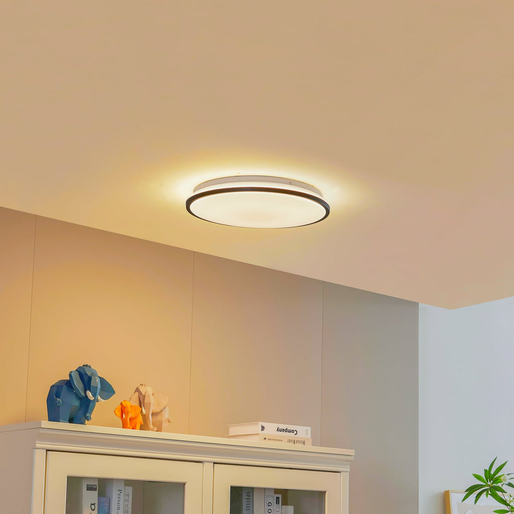 LED taklampe Swaran dimbar RGB CCT Ø39,5 cm WiFi forfra