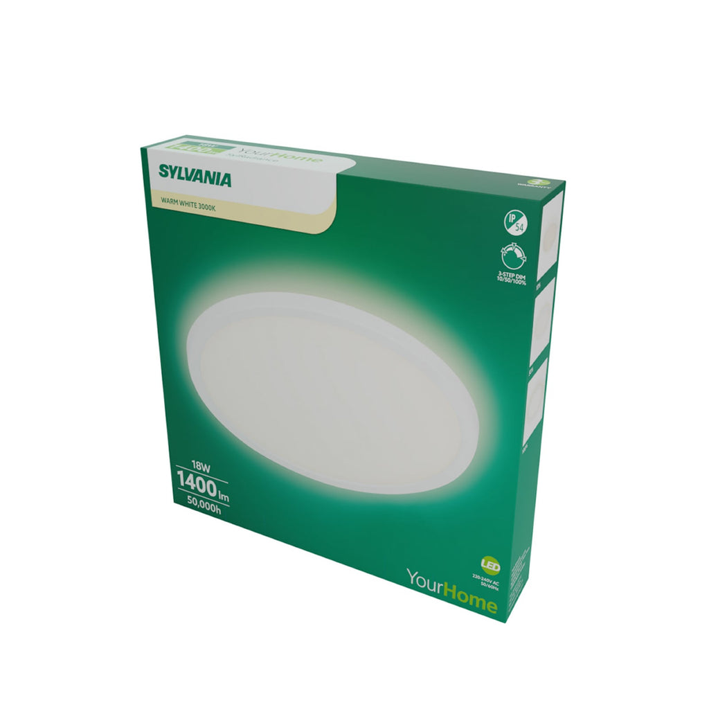LED taklampe SylRadiance dimbar hvit IP54 - Sylvania