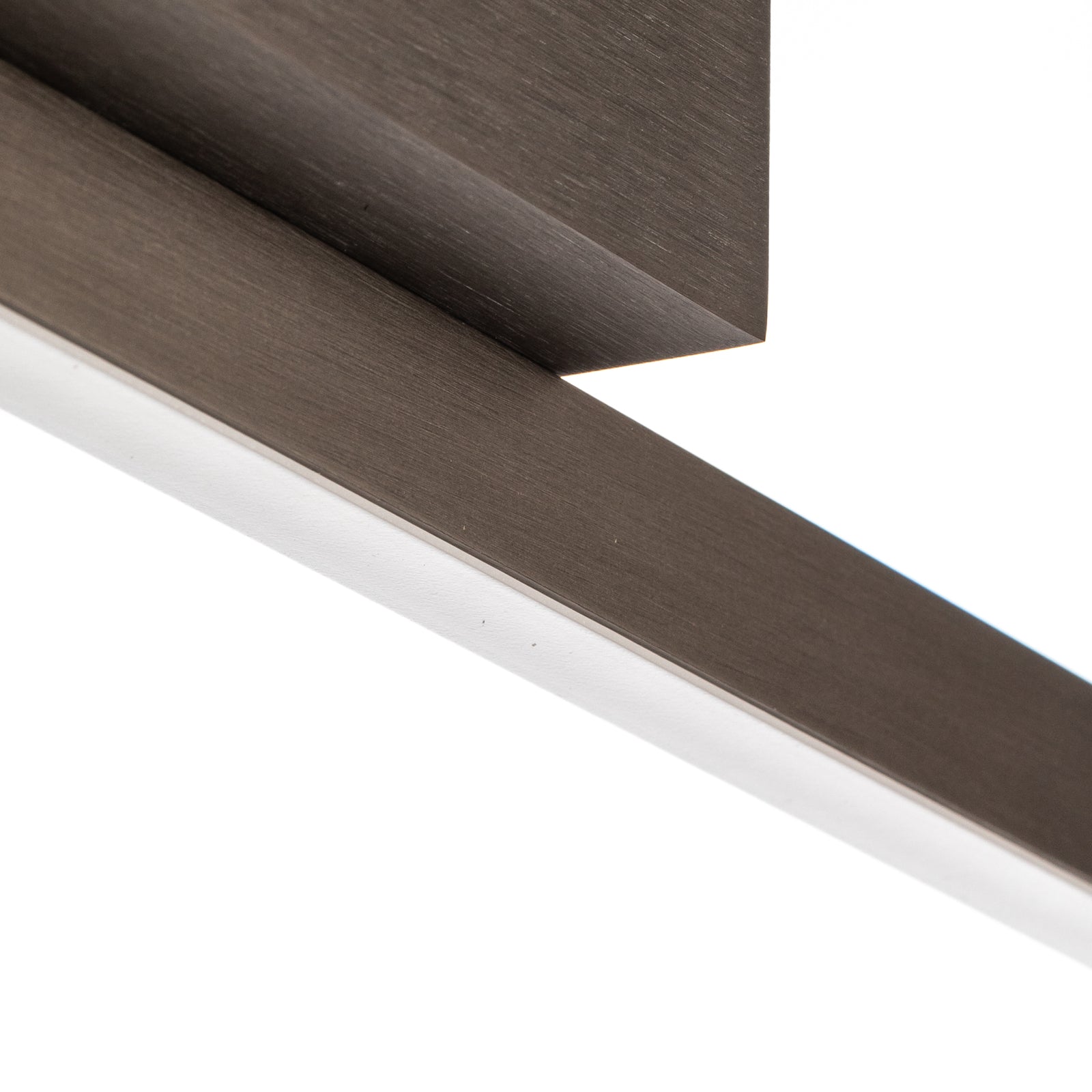 LED taklampe Talon dimbar bronse eloksert lys slått på
