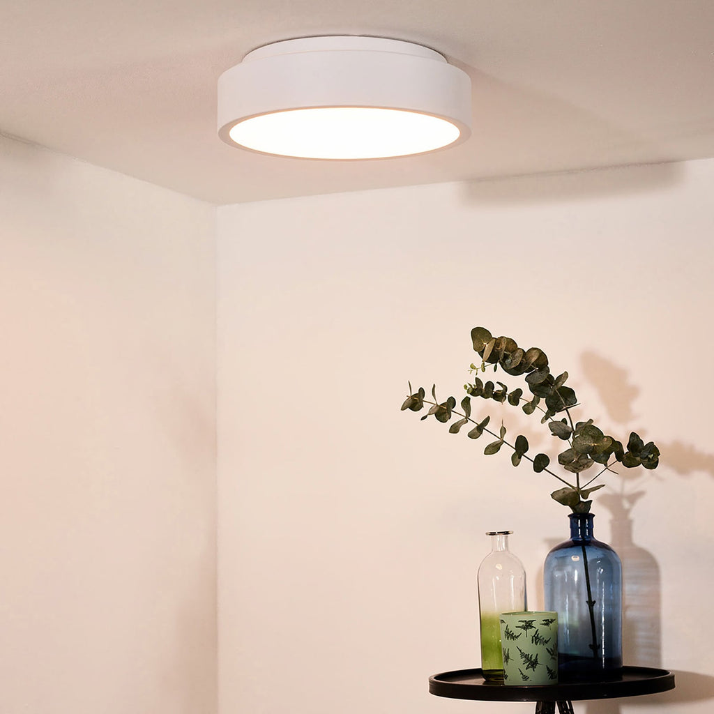 LED taklampe Talowe rund dimbar hvit Ø30 cm forfra