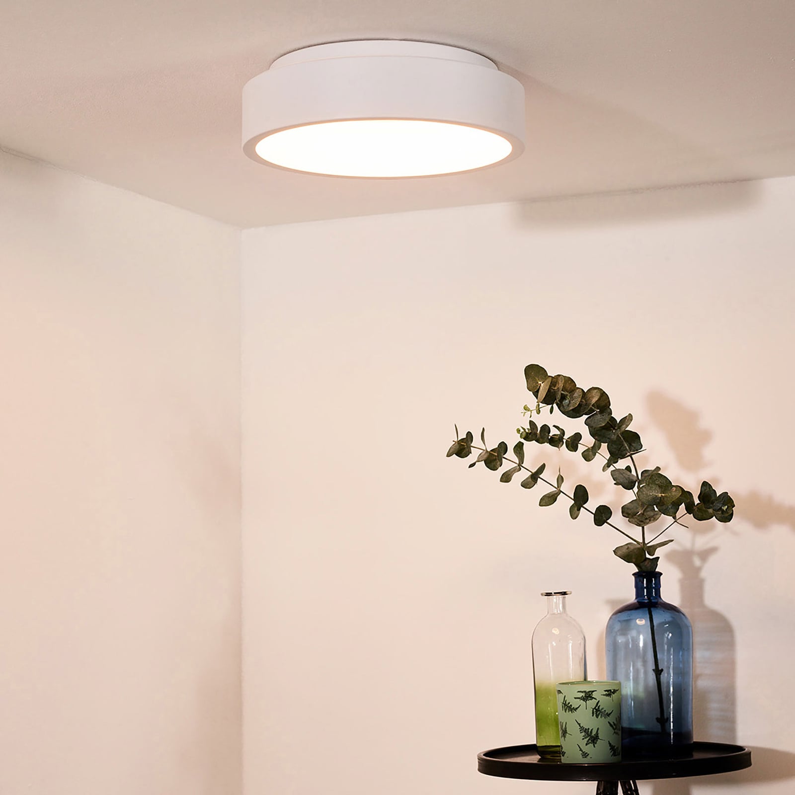 LED taklampe Talowe rund dimbar hvit Ø30 cm forfra