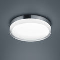 LED taklampe Tana krom glass Ø28 cm IP44 fra forfra