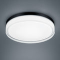 LED taklampe Tana svart stål/glass Ø33 cm forfra
