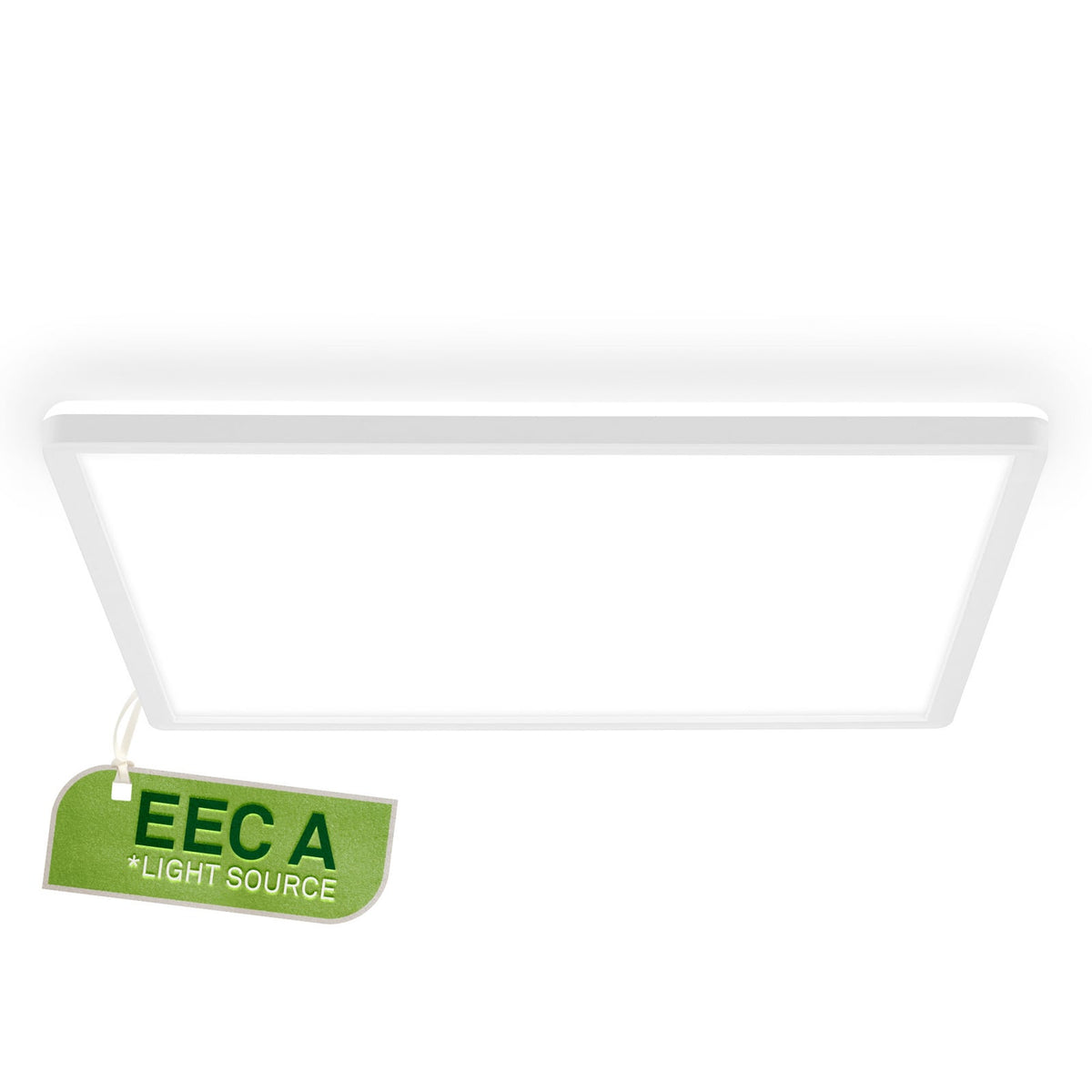 LED taklampe Tava A hvit plast 42x42 cm 14W nøytralhvit bakside