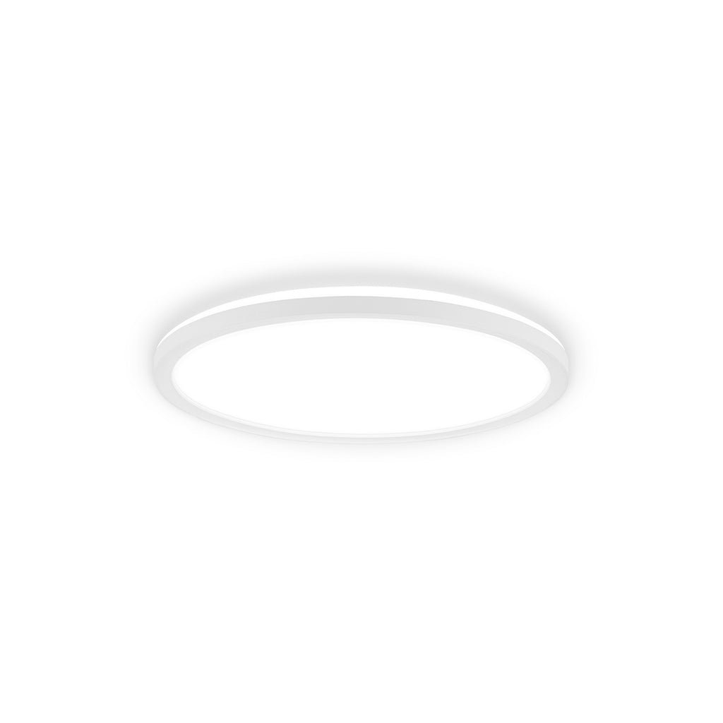 LED taklampe Tava A hvit plast Ø29 cm forfra
