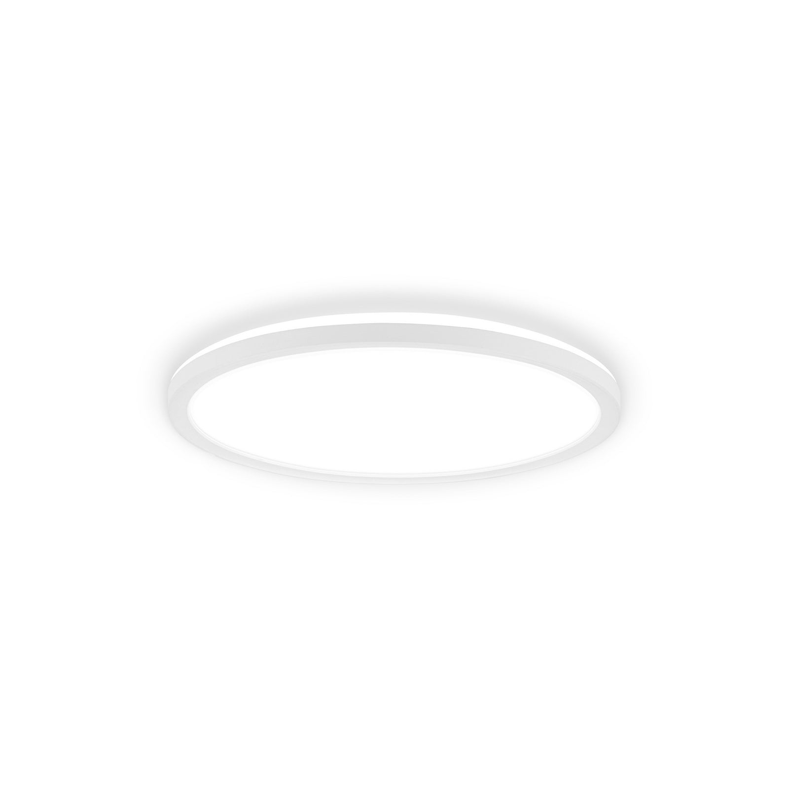 LED taklampe Tava A hvit plast Ø29 cm forfra