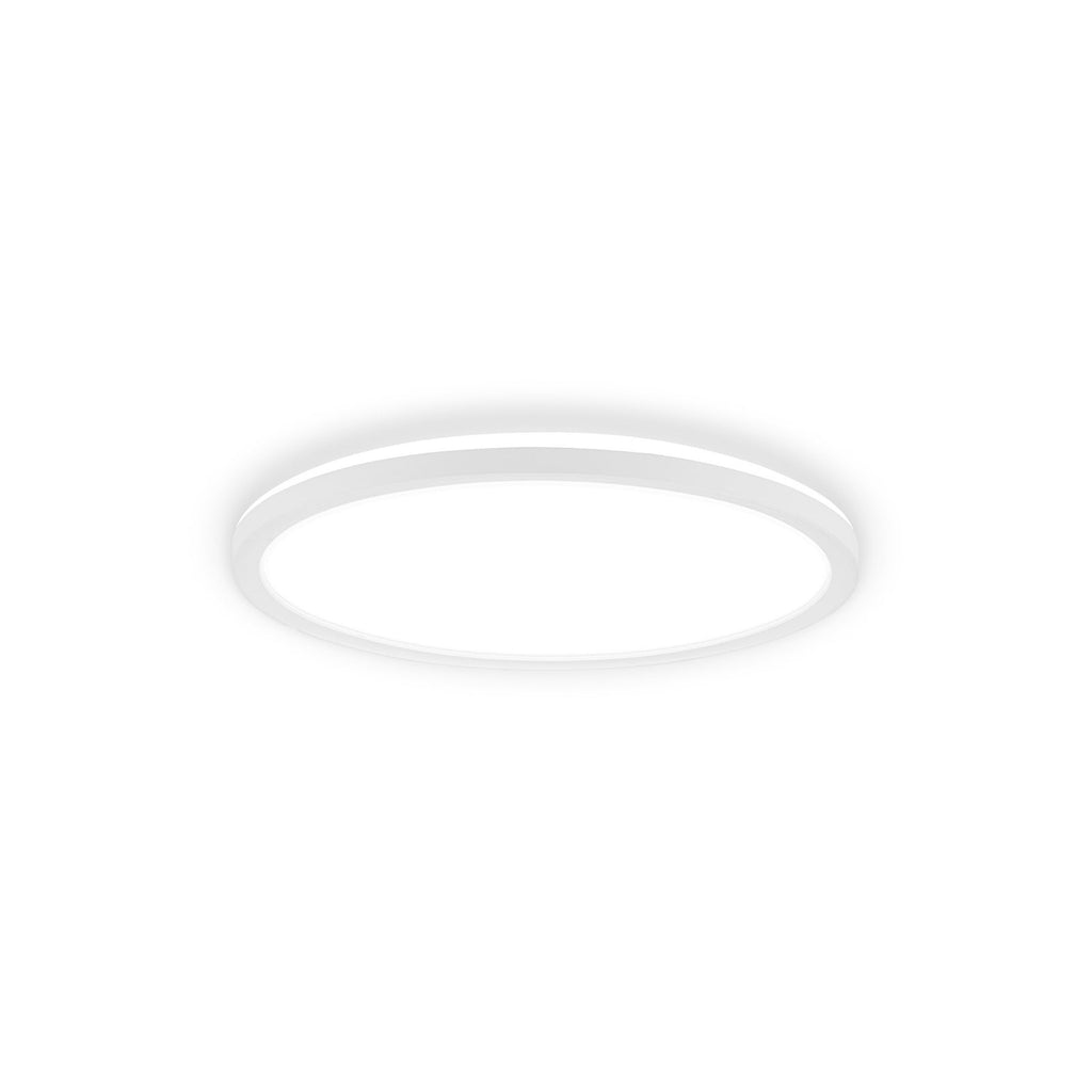 LED taklampe Tava A hvit plast Ø29 cm forfra