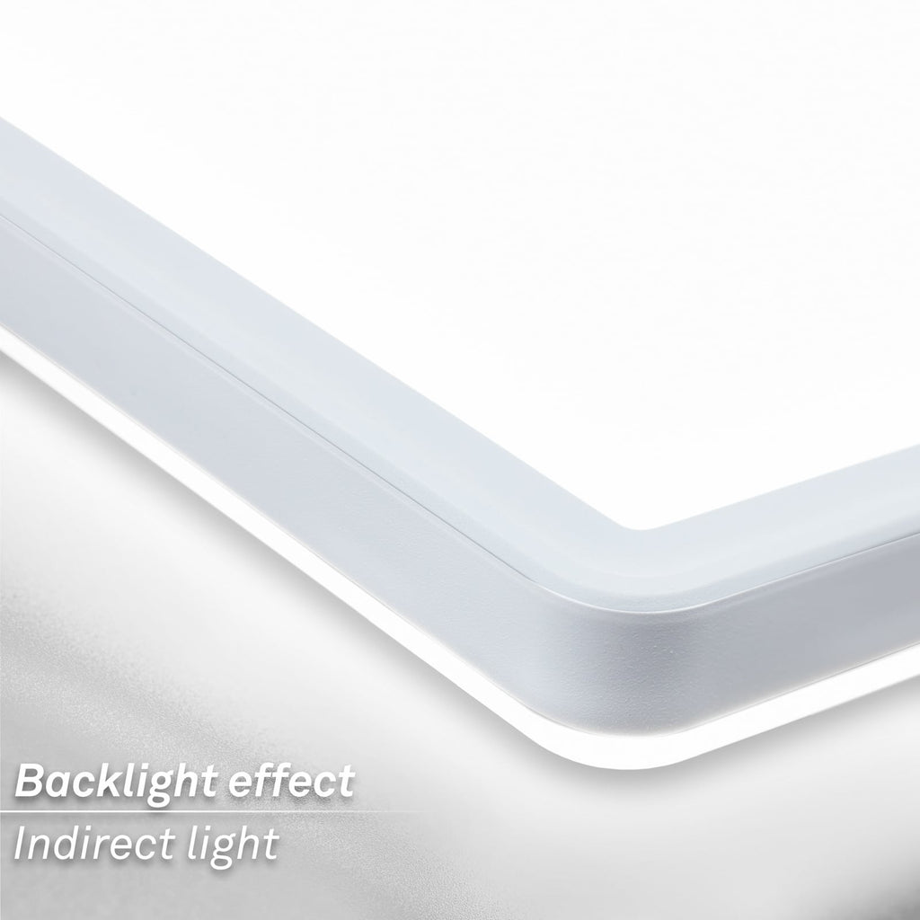 LED taklampe Tava A rektangulær hvit 58x20 cm lysdetalj