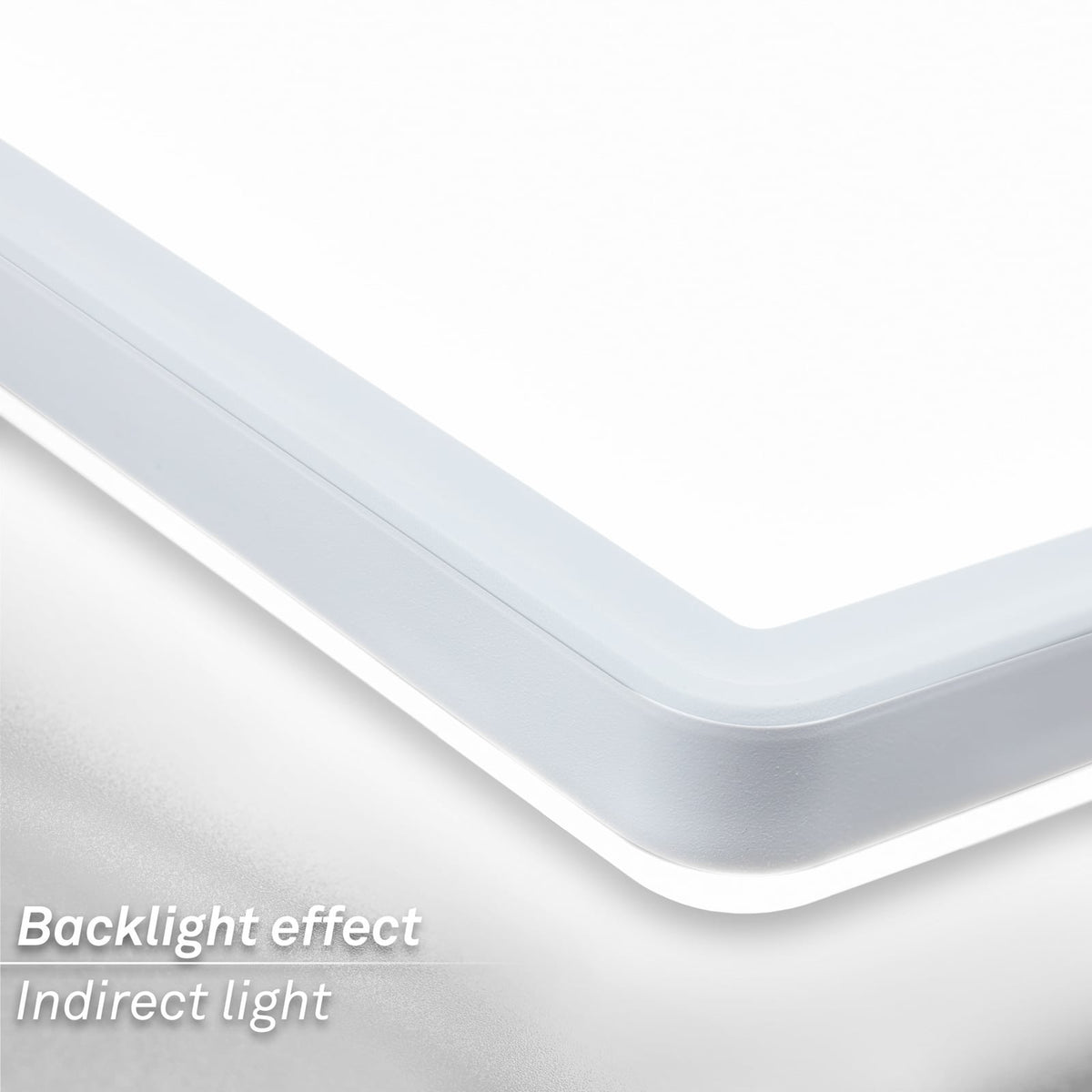 LED taklampe Tava A rektangulær hvit 58x20 cm lysdetalj