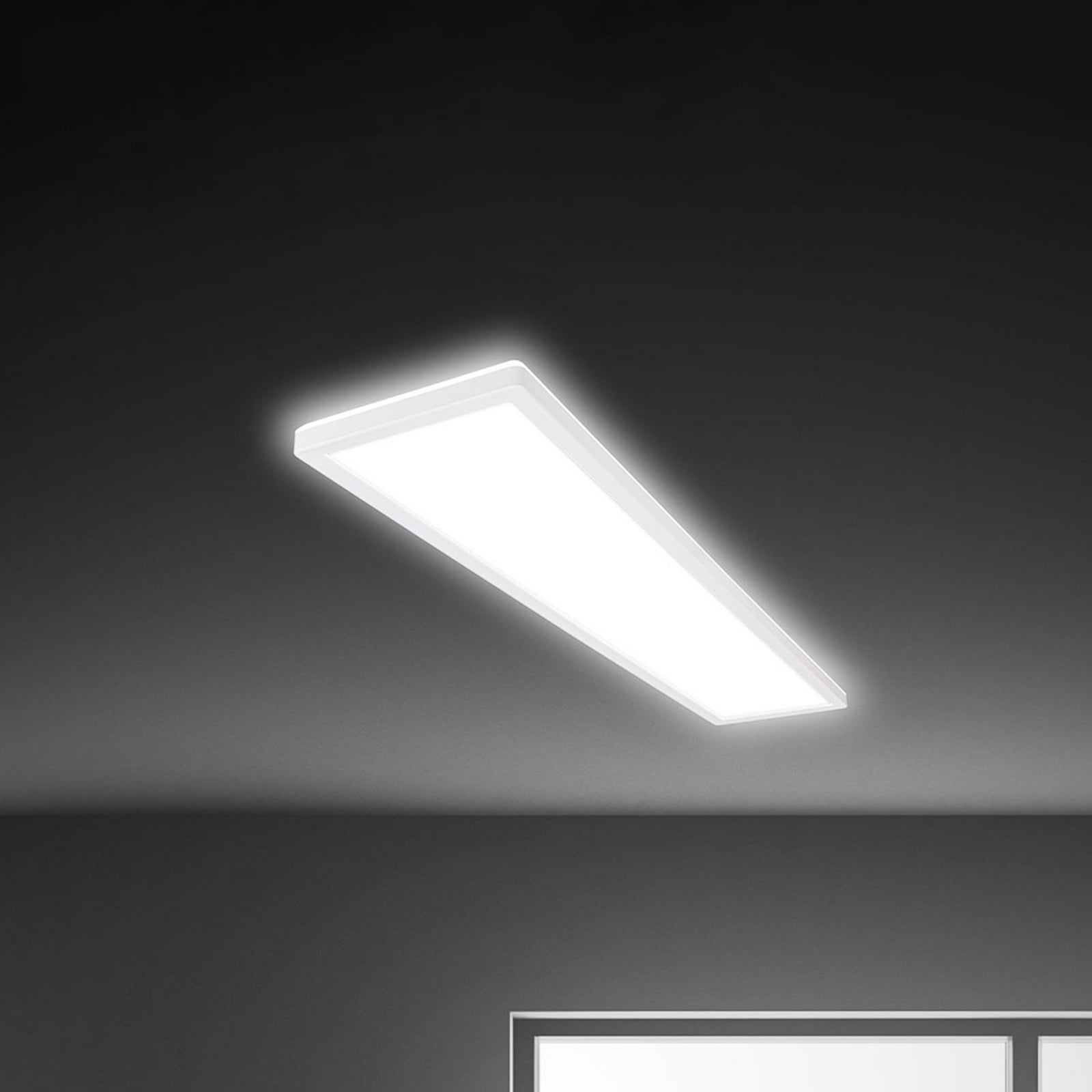 LED taklampe Tava hvit plast 98 cm 36W nøytralhvit forfra