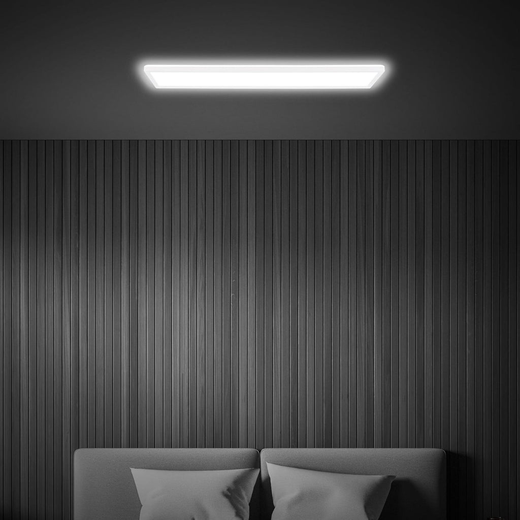 LED taklampe Tava hvit plast 98 cm 36W nøytralhvit montert