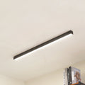 LED taklampe Teniona dimbar CCT 101 cm svart aluminium forfra