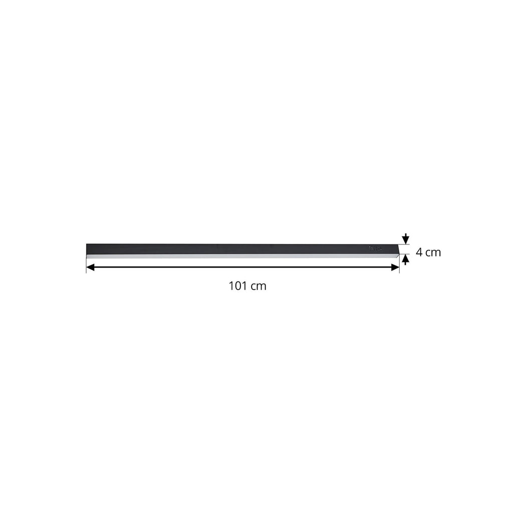 LED taklampe Teniona dimbar CCT svart aluminium detalj