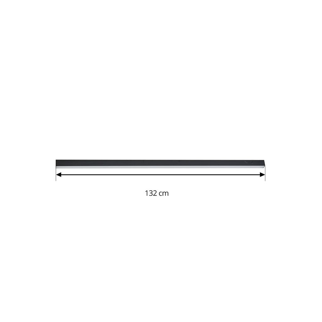 Detalj av LED taklampe Teniona dimbar CCT fjernkontroll 132 cm svart