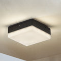 LED taklampe Thilo med bevegelsessensor antrasitt front
