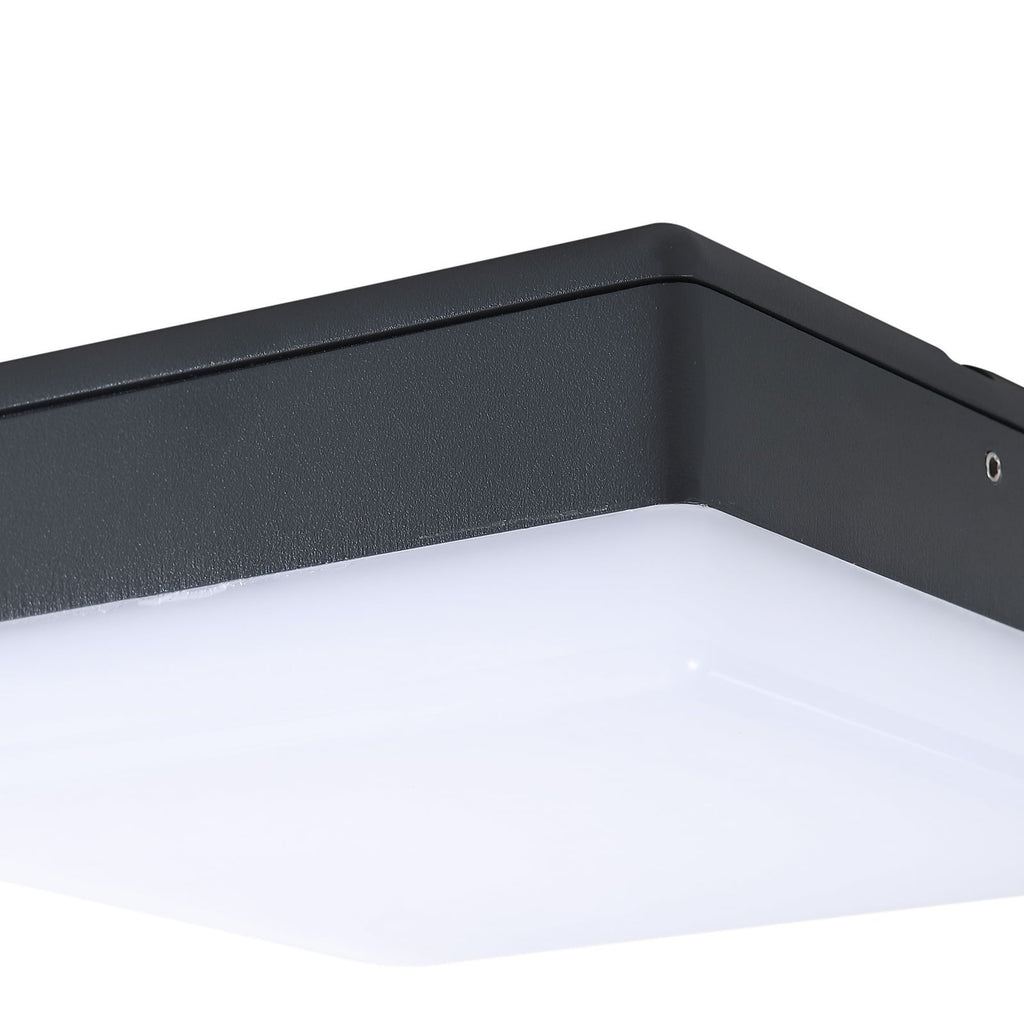 LED taklampe Thilo med bevegelsessensor antrasitt monteringsdetalj