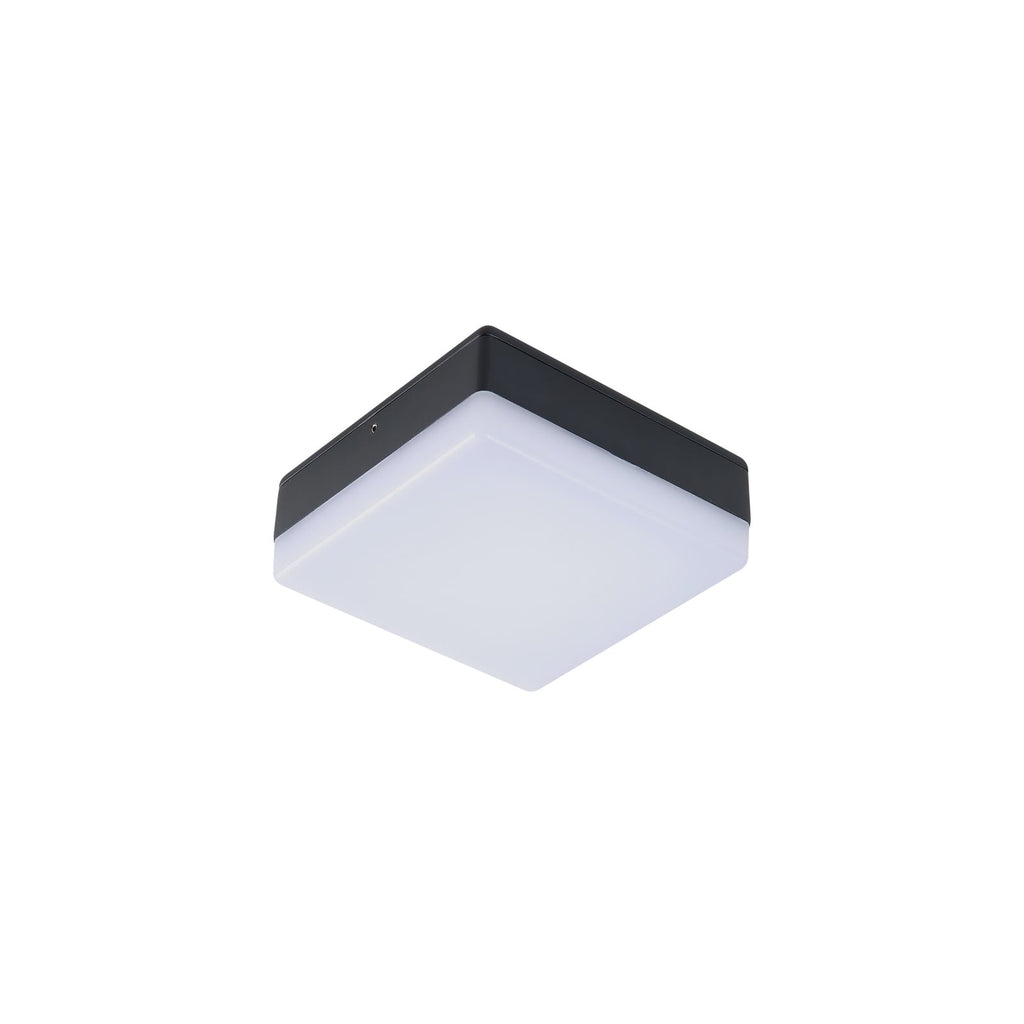 LED taklampe Thilo med bevegelsessensor antrasitt montert ute