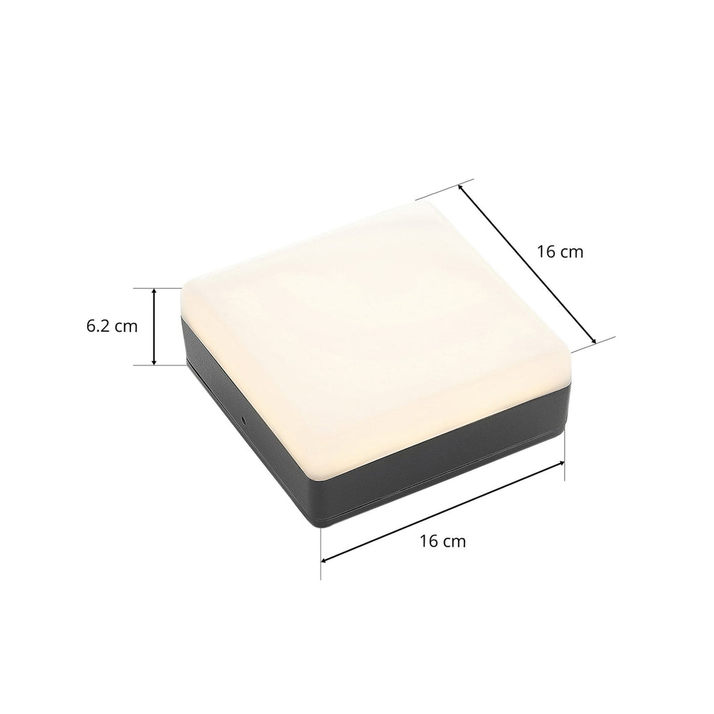 LED taklampe Thilo med bevegelsessensor antrasitt produktbilde