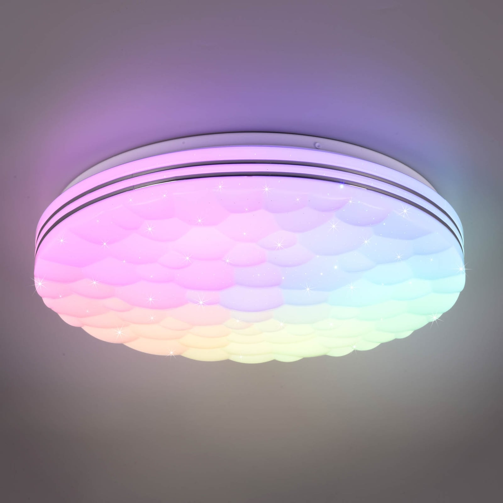 LED taklampe Tiger RGB CCT stjernehimmel dimbar Ø38 cm - Reality